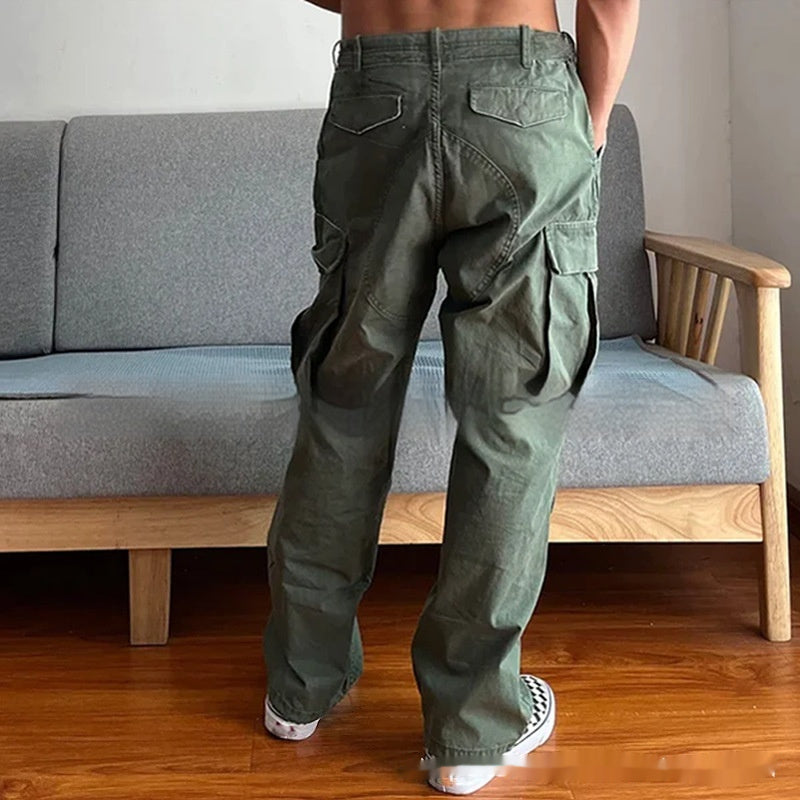 Men's Large Loose Wear-resistant Cargo Pants