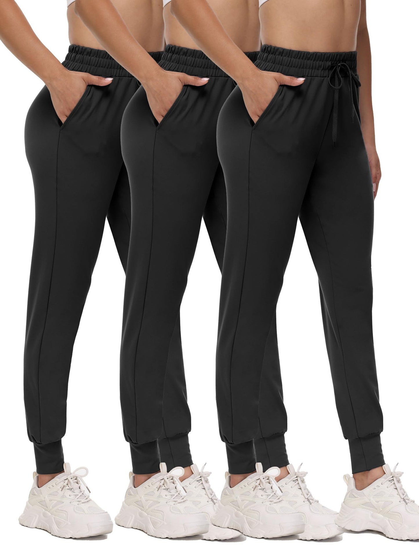 Sweatpants - Cropped New 3 Pairs Of Black
