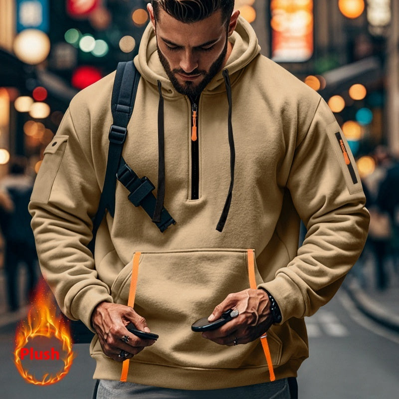 Men's Casual Multi-zipper Sweatshirt