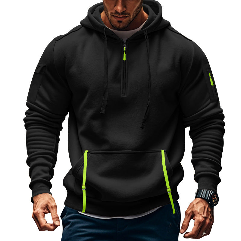 Men's Casual Multi-zipper Sweatshirt